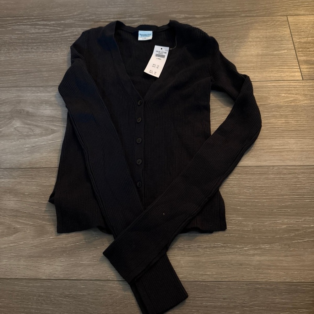 Abercrombie & Fitch Black Button Down Shirt